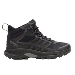 Buty trekkingowe męskie Merrell Speed Strike 2 Mid Gtx. Czarne trekkingi męskie Merrell, na zimę, z materiału, za kostkę, bez zapięcia. Za 519.00 zł.