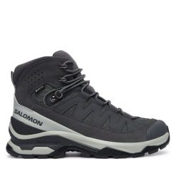 Trekkingi Salomon. Szare botki męskie Salomon, z gore-texu, bez zapięcia. Za 859.99 zł.