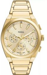 Zegarek Fossil Fossil Everett FS6119 Zegarek męski złota tarcza 43 mm. Żółte zegarki męskie FOSSIL, bez wzorów, złote. Za 649.99 zł.