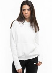 Bluza sportowa damska Nike Wmns Park 20 Fleece. Białe bluzy damskie Nike, m, bez wzorów, z bawełny, klasyczne, bez ramiączek, z kapturem. Za 192.99 zł.