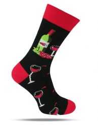 Tematyczne Skarpetki Bawełniane - Wino, Winogrona. Skarpety męskie His Story, bez wzorów, z bawełny. Za 34.99 zł.
