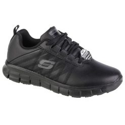 Buty sportowe Skechers Sure Track Erath czarne damskie. Czarne obuwie sportowe damskie Skechers, na wiosnę, bez wzorów, z syntetyku, bez zapięcia, trekkingowe. Za 359.99 zł.