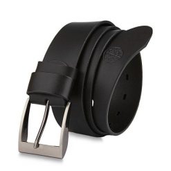 Skórzany pasek BETLEWSKI DW40-0 90 czarny. Czarne paski męskie Betlewski, z materiału. Za 79.99 zł.