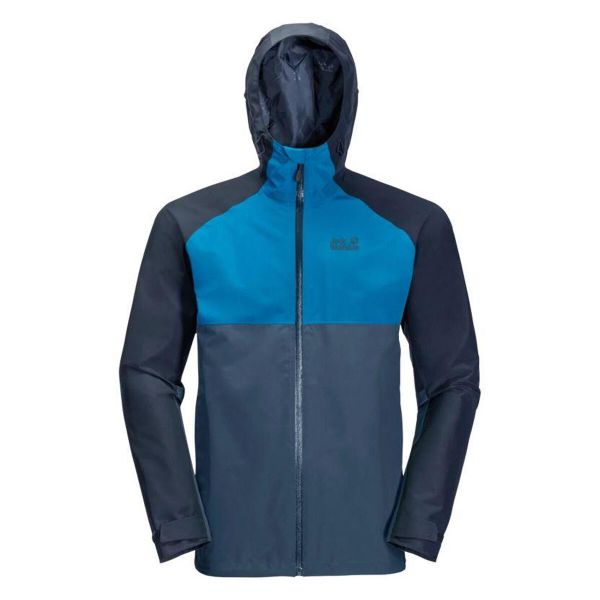 Męska Kurtka Mount Isa. Niebieskie kurtki męskie Jack Wolfskin, l, bez wzorów, z materiału, z kapturem. Za 574.99 zł.