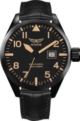Zegarek Aviator Zegarek męski Aviator V.1.22.5.157.4 czarny. Czarne zegarki męskie AVIATOR, bez wzorów. Za 1,900.00 zł.