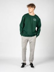 Champion Bluza "C-Neck" | HBGF88H586N8A | Mężczyzna | Zielony. Zielone bluzy męskie Champion, m, bez wzorów, z bawełny, bez ramiączek, bez kaptura. W wyprzedaży za 129.00 zł.
