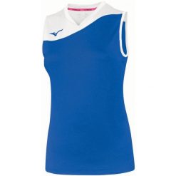 Koszulka damska Mizuno Authentic Myou. Białe bluzki damskie Mizuno, s, bez wzorów, sportowe, bez kołnierzyka, bez ramiączek. Za 123.00 zł.