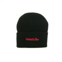 Czapka Chicago Bulls team logo. Czarne czapki męskie Mitchell & Ness, na jesień, bez wzorów. Za 198.50 zł.