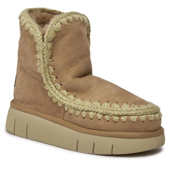 Śniegowce Mou. Brązowe śniegowce damskie Mou, bez zapięcia. Za 659.99 zł.