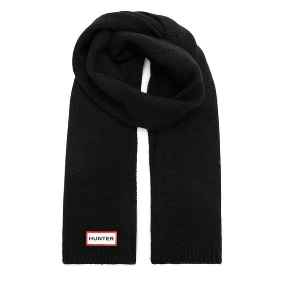 Szalik Hunter. Czarne szaliki męskie Hunter, bez wzorów. Za 59.99 zł.