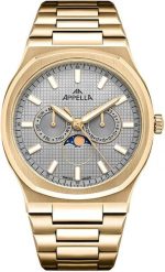 Zegarek męski Appella L12006.1117QF złoty. Żółte zegarki męskie Appella, bez wzorów, złote. Za 1,940.00 zł.