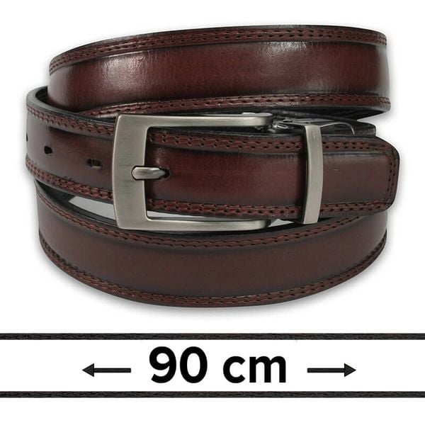 Dwustronny Pasek do Spodni, Czarno-Brązowy, 90 cm, Elegancki, Męski, Skórzany -ZET. Brązowe paski męskie Zet, ze skóry, eleganckie. Za 89.00 zł.