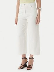 Patrizia Pepe Jeansy 2P1756/D107-W146 Biały Relaxed Fit. Białe jeansy damskie Patrizia Pepe, bez wzorów, z bawełny. Za 919.99 zł.