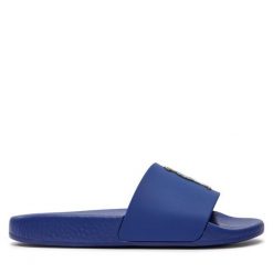 Klapki Polo Ralph Lauren. Niebieskie klapki męskie Polo Ralph Lauren, bez wzorów, bez zapięcia. Za 259.99 zł.