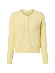 More & More Kardigan damski z zawartością wełny Kobiety Sztuczne włókno żółty jednolity, 46. Żółte kardigany damskie More & More, bez wzorów, z dzianiny, bez kołnierzyka. Za 229.95 zł.