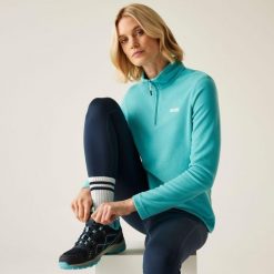 Bluza polarowa dla kobiet Regatta SWEETHART. Niebieskie bluzy damskie Regatta, xl, bez wzorów, z polaru, sportowe, bez ramiączek, bez kaptura. W wyprzedaży za 69.99 zł.