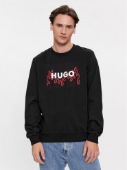 Hugo Bluza Duragol 50506990 Czarny Regular Fit. Czarne bluzy męskie Hugo, m, bez wzorów, z bawełny, bez ramiączek, bez kaptura. Za 279.99 zł.