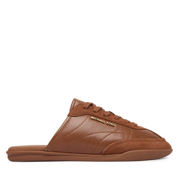 Klapki MICHAEL Michael Kors. Brązowe klapki damskie MICHAEL Michael Kors, bez wzorów, bez obcasa, bez zapięcia. Za 699.99 zł.