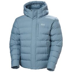Ocieplana kurtka z kapturem Helly Hansen Alby. Niebieskie kurtki męskie Helly Hansen, bez wzorów, z puchu, klasyczne, z kapturem. W wyprzedaży za 959.20 zł.