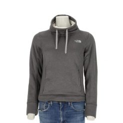 Second life - Bluza polarowa damska szara - Jak nowy. Szare bluzy damskie The North Face, l, bez wzorów, z materiału, casualowe, bez ramiączek, bez kaptura. Za 127.76 zł.