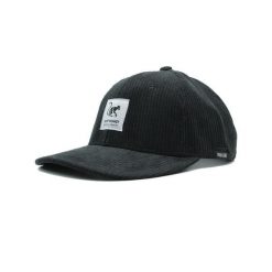 Czapka bejsbolowa - Sztruks - Recykling - Bez usztywnienia (Czarny). Czarne czapki damskie SURF MONKEY, bez wzorów, z poliesteru, sportowe. Za 159.95 zł.