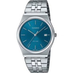 Zegarek męski Casio MTP-B145D-2A2VEF, Quartz, 35mm, 5ATM. Niebieskie zegarki męskie Casio, bez wzorów. Za 335.15 zł.