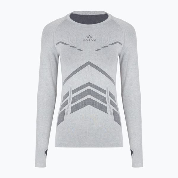 Bluza termoaktywna damska KADVA ALPINESTEP BAMBOO THERMO LIGHT PLUS bezszwowa. Szare bielizna sportowa damska KADVA, bez wzorów. Za 59.99 zł.
