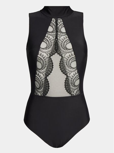 Chantelle Body Mystic C11YT9 Czarny. Czarne body Chantelle, bez wzorów, z syntetyku. Za 309.99 zł.