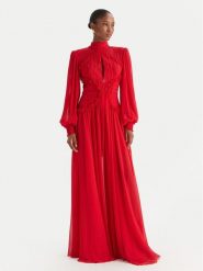 Babylon Sukienka wieczorowa S00833 Czerwony Regular Fit. Czerwone sukienki damskie Babylon, s, bez wzorów, z syntetyku, wizytowe, bez kołnierzyka, bez ramiączek. Za 2,219.00 zł.