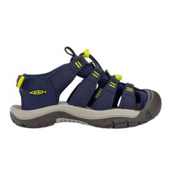 Sandały juniorskie KEEN Newport Boundless. Niebieskie buty zimowe męskie Keen, bez wzorów, bez obcasa, bez zapięcia. Za 249.99 zł.
