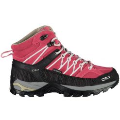 Buty trekkingowe damskie CMP Rigel Mid WP. Szare obuwie sportowe damskie CMP, bez wzorów, z materiału, bez zapięcia. Za 399.99 zł.