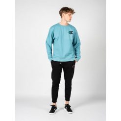 Bluza trekking męska. Niebieskie bluzy męskie Champion, m, bez wzorów, z bawełny, bez ramiączek, bez kaptura. Za 166.00 zł.