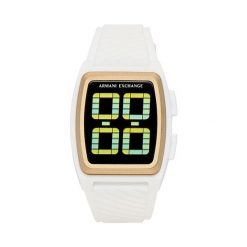 Zegarek Armani Exchange. Białe zegarki męskie Armani Exchange, bez wzorów. Za 589.99 zł.