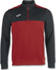 Joma Czerwono-czarna bluza treningowa Joma Zip Winner 100947.601 XL. Czarne bluzy męskie Joma, m, bez wzorów, bez ramiączek, bez kaptura. Za 97.19 zł.
