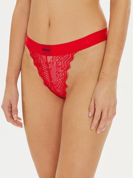 Hugo Figi klasyczne 50502787 Czerwony. Czerwone majtki damskie Hugo, z syntetyku. Za 79.99 zł.