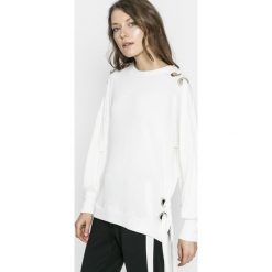 Only - Bluza. Białe bluzy damskie ONLY, s, bez wzorów, z bawełny, bez ramiączek, bez kaptura. W wyprzedaży za 39.90 zł.
