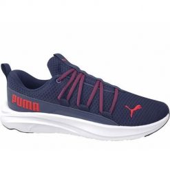 Buty do chodzenia męskie Puma Softride ONE4ALL. Niebieskie buty sportowe męskie Puma, bez wzorów, z gumy, bez zapięcia, trekkingowe. Za 309.99 zł.