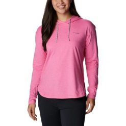Bluza damska Columbia Sun Trek z kapturem. Czerwone bluzy damskie Columbia, na lato, s, bez wzorów, sportowe, bez ramiączek, z kapturem. W wyprzedaży za 155.40 zł.