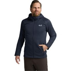 Kurtka w góry męska Jack Wolfskin A65272C0412. Niebieskie kurtki męskie Jack Wolfskin, m, bez wzorów, z polaru, klasyczne, z kapturem. Za 359.99 zł.