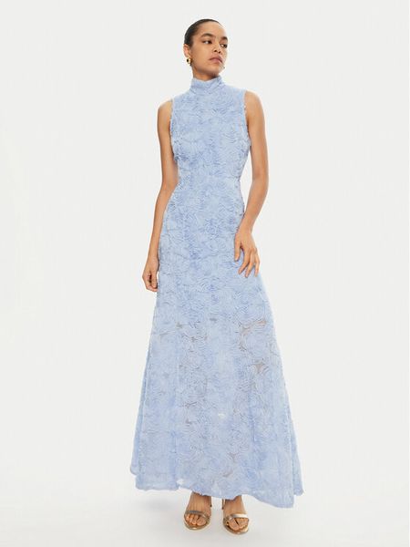 ROTATE Sukienka wieczorowa 113617 Niebieski Regular Fit. Niebieskie sukienki damskie ROTATE, bez wzorów, z syntetyku, wizytowe, bez kołnierzyka, bez ramiączek. Za 1,509.00 zł.