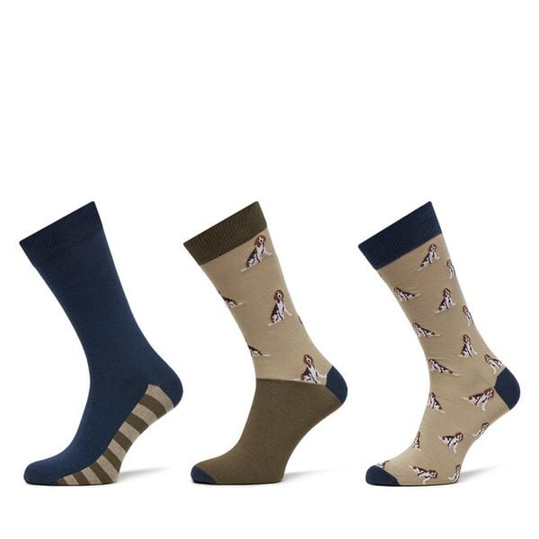 Skarpety długie Barbour. Brązowe skarpety męskie Barbour, bez wzorów. Za 119.99 zł.