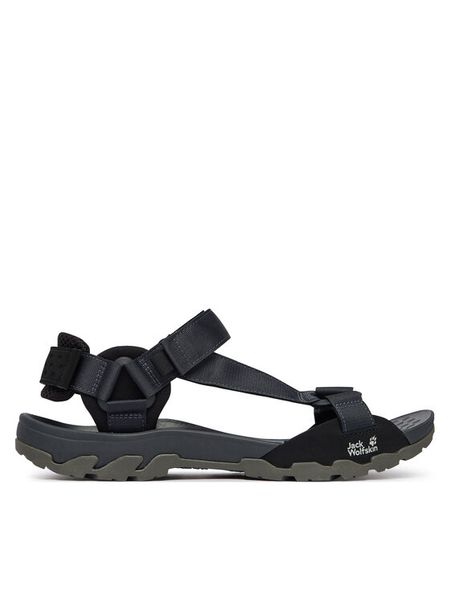 Jack Wolfskin Sandały Ridge A65589 Czarny. Czarne sandały męskie Jack Wolfskin, bez wzorów, z materiału, bez zapięcia. Za 274.99 zł.