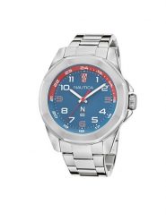 Nautica Zegarek NAPTBS206 Srebrny. Szare zegarki męskie Nautica, bez wzorów, srebrne. Za 369.99 zł.