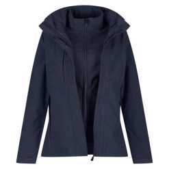 Damska Kurtka 3 W 1 Kingsley. Niebieskie kurtki sportowe damskie Regatta, xl, bez wzorów, bez ramiączek, bez kaptura, trekkingowe. Za 629.99 zł.