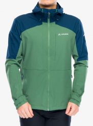 Kurtka softshell męska Vaude Elope Wind Jacket. Zielone kurtki męskie Vaude, l, bez wzorów, z elastanu, bez kaptura, trekkingowe. Za 465.90 zł.