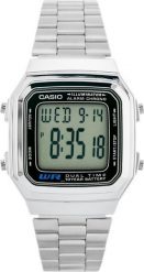 Zegarek Casio ZEGAREK MĘSKI CASIO A178WA-1A (ZD082A) - KLASYKA. Zegarki męskie Casio, bez wzorów. Za 142.75 zł.