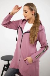 Bluza z suwakiem z tyłu ciemno różowa. Czerwone bluzy damskie KESI, l, bez wzorów, z bawełny, bez ramiączek, z kapturem. Za 198.65 zł.