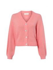 Msch Copenhagen Sweter z dzianiny Kobiety różowy, L/XL. Czerwone kardigany damskie MSCH Copenhagen, l, bez wzorów, z dzianiny, bez kołnierzyka. Za 329.95 zł.