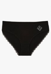 Czarne Majtki z Bawełny Typu Figi Pilliora. Czarne majtki damskie Renee, z bawełny. Za 4.99 zł.