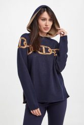 Sweter damski z kapturem TWINSET. Swetry nierozpinane damskie Twinset Milano, s, bez wzorów, bez kołnierzyka, bez ramiączek. W wyprzedaży za 1,127.20 zł.